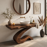 Luxury Bathroom Vanity With Organic S Curve Support For Bathroom