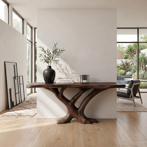Contemporary Loop Console Table Modern Hallway