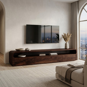 Modern Organic TV Console For Living Room