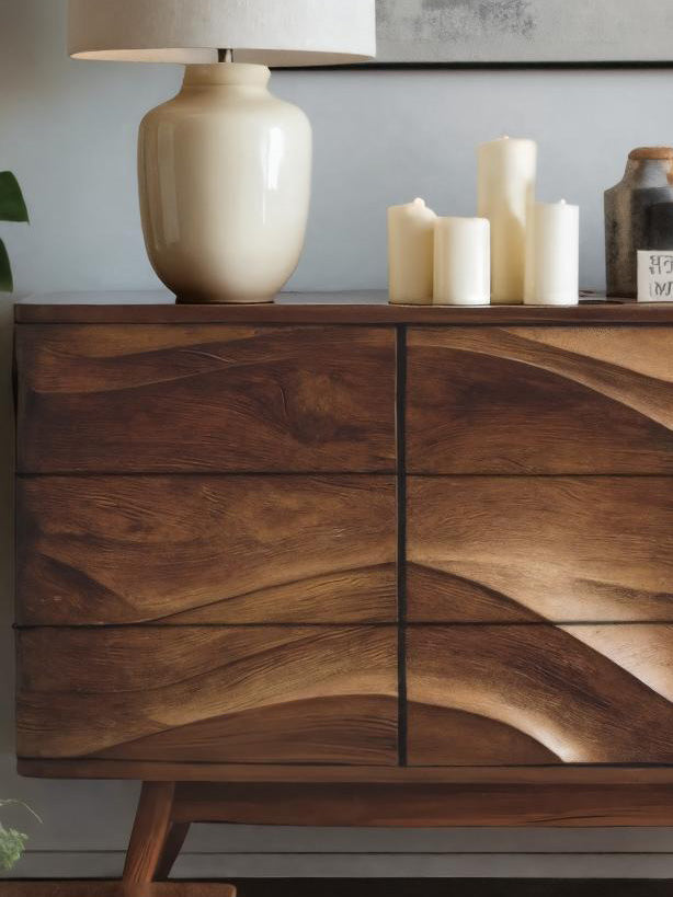 Modern Wavy Sideboard For Living Room Or Dining