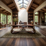 Rustic Sculptural Work Desk Living Room Studio