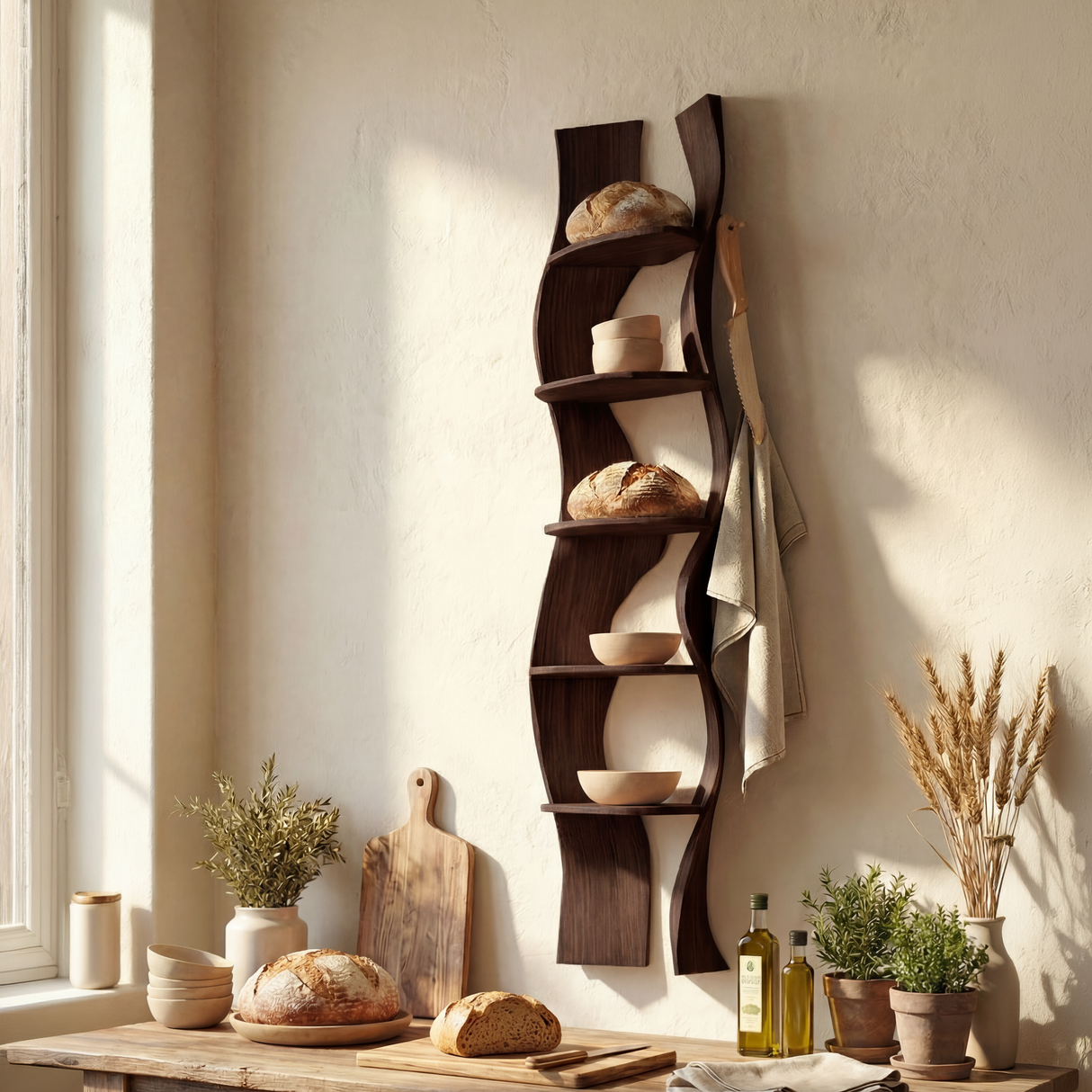 Minimalist Wall Shelf For Bathroom Space Saving