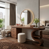 Modern Sculptural Vanity Table For Dressing Area
