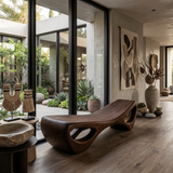 Organic Sculptural Entryway Bench For Luxury Entryway Decor