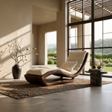 Organic Modern Wooden Daybed Minimalist Luxury Interior Design