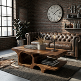 Coastal Wood Coffee Table For Beach House