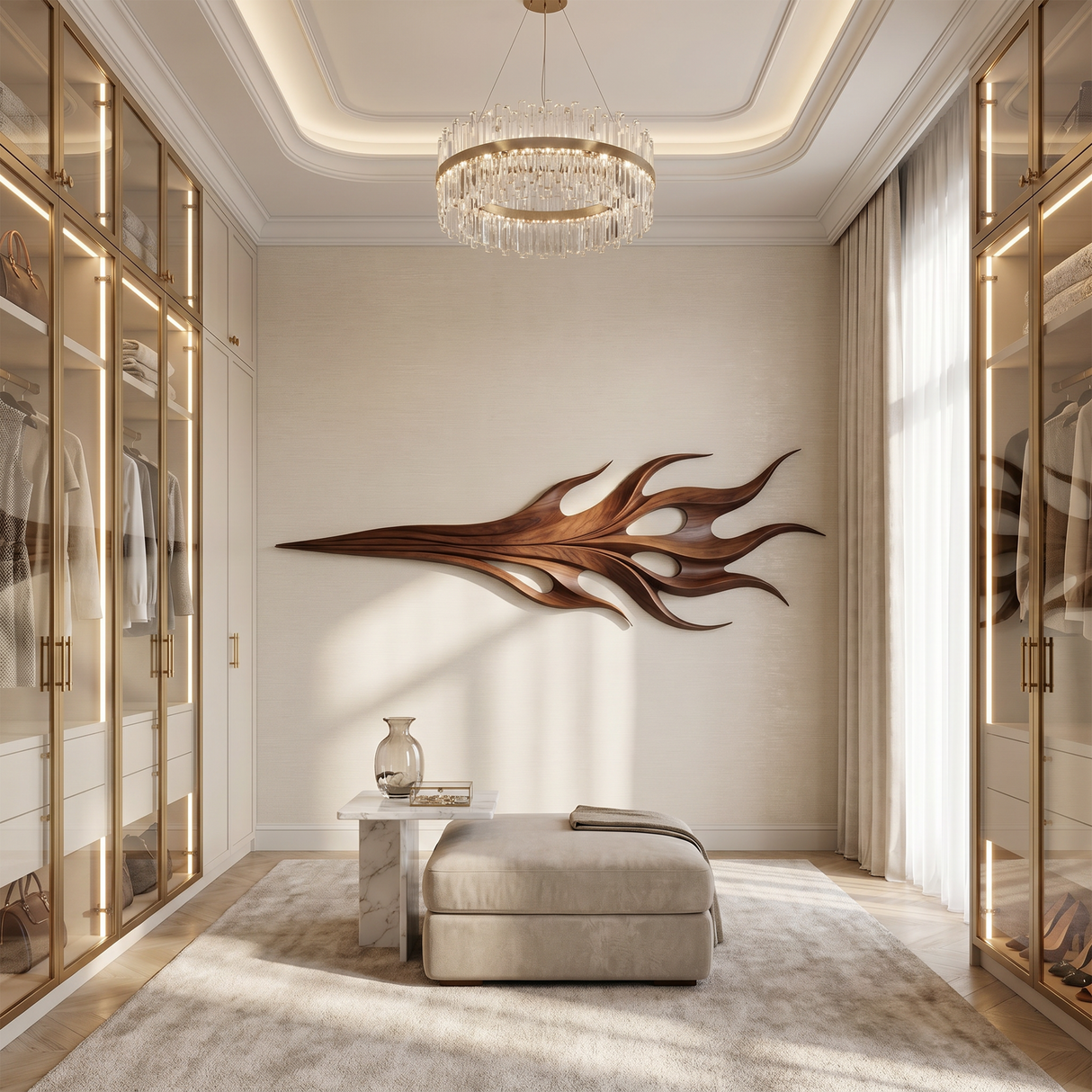 Contemporary Artistic Wall Panel For Boutique Interior Design