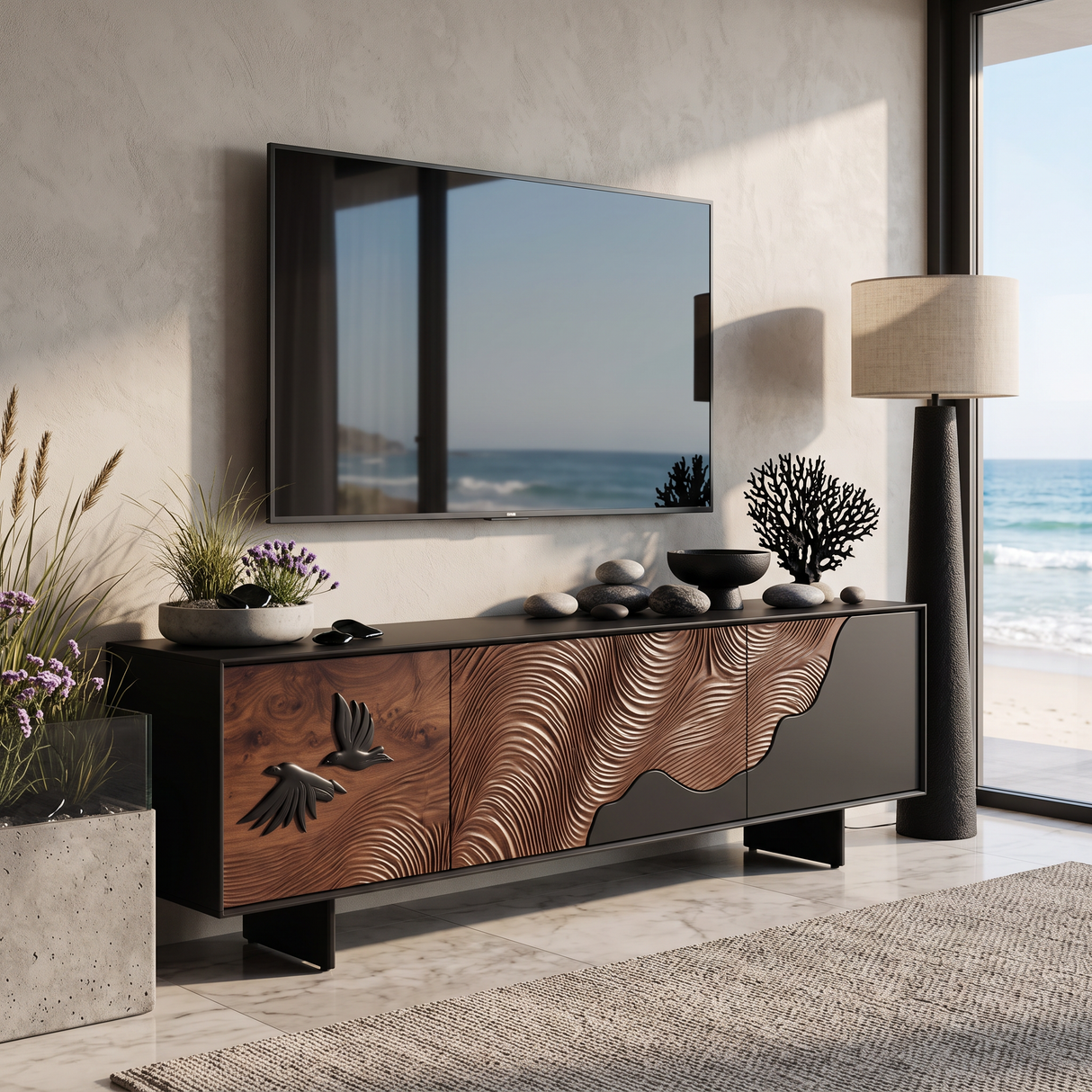 Mid Century Media Cabinet For Home Furniture