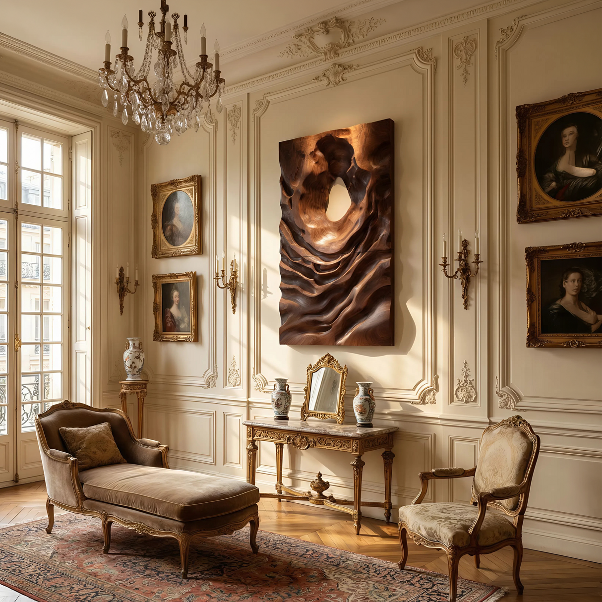 Scandinavian Embossed Wall Panel Decor For Living Room
