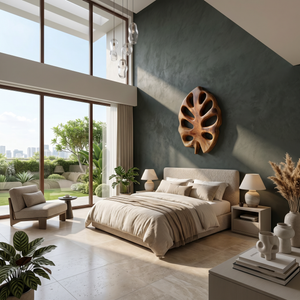 Organic Monstera Wall Sculpture For Lounge Interior