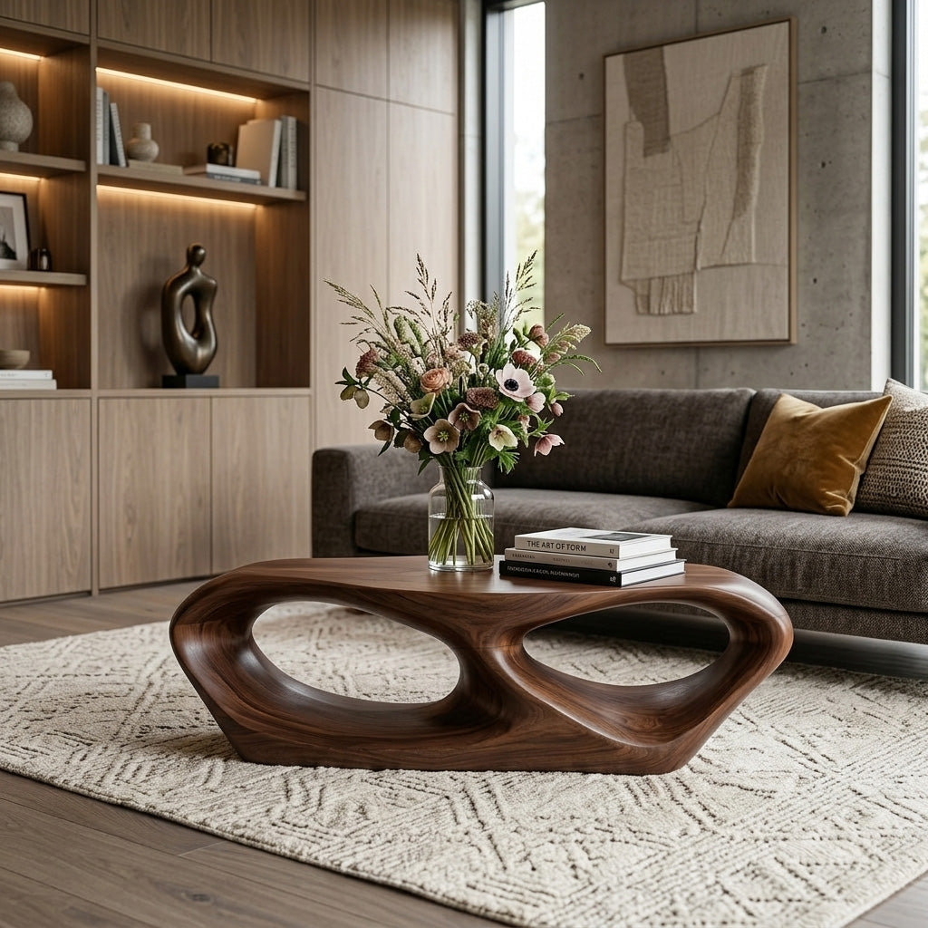 Organic Modern Coffee Table For Living Room Interiors