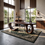 Farmhouse Pedestal Writing Desk Bedroom Study Room