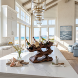 Rustic Wine Rack For Kitchen Island Rustic Feature