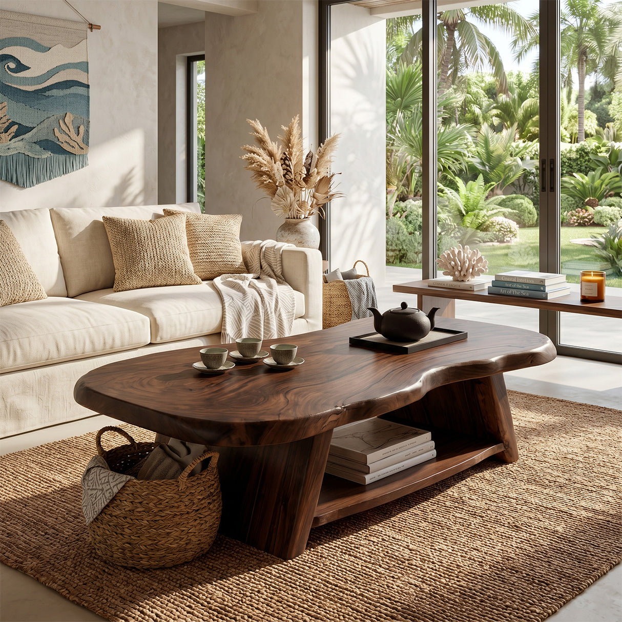 Modern Solid Wood Coffee Table For Living Roomdecor And Interior Design