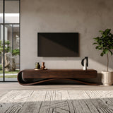 Organic Modern Cantilever TV Console For Living Room Decor