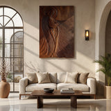 Modern Sacred Wood Carving Wall Art For Living Room