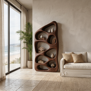 Modern Statement Sculptural Bookshelf For Living Room Style