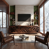 Mediterranean Coastal TV Stand For Santorini Style Bedroom