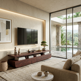Contemporary TV Cabinet Functional Storage Drawers For Home
