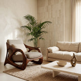 Luxury Frame Sculptural Armchair For Reading Nook