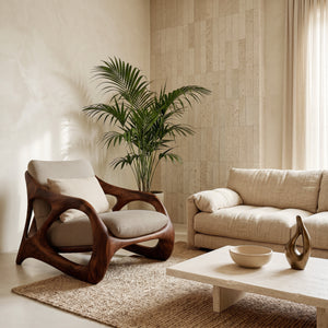 Luxury Frame Sculptural Armchair For Reading Nook