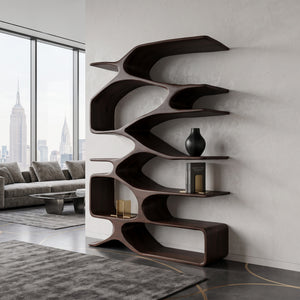 Organic Sculptural Bookshelf For Living Decor