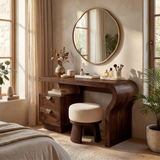 Minimalist Vanity Table Walk In Closet Makeup Area Personal Space