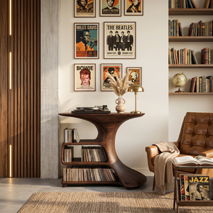 Mid Century Wooden Media Console For Bedroom Furniture