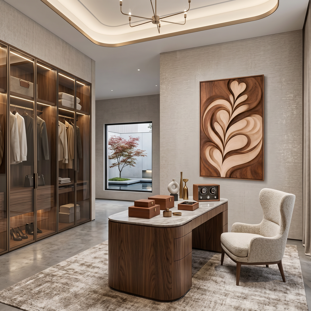 Modern Latte Inspired Wall Art For Dining Area