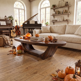 Handcrafted Wooden Live Edge Coffee Table For Living Room Halloween Style