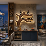 Modern Branch Wine Rack Wall Mount For Dining Wall Decor
