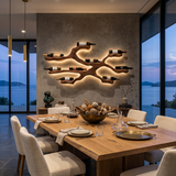 Modern Wine Rack Wall Display For Kitchen And Dining Area