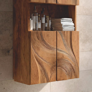 Handcrafted Carved Bathroom Cabinet For Modern Bathroom