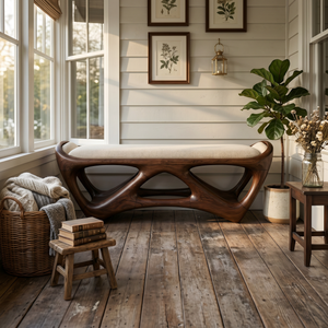 Designer Wooden Bench Creative Studio