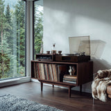 Scandinavian Wooden Record Player Cabinet For Living Room