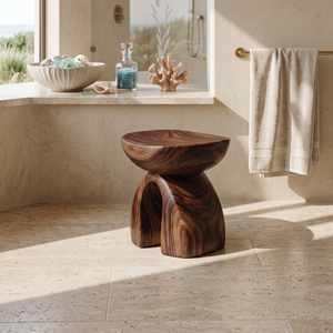Rustic Shower Bench For Bathroom Seating And Decor