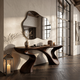 Minimalist Floating Console Table For Apartment Interior Design