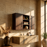 Contemporary Wave Front Bathroom Cabinet Luxury Bathroom