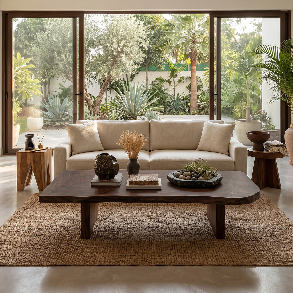 Mid Century Solid Wood Coffee Table For Living Roomdecor And Style