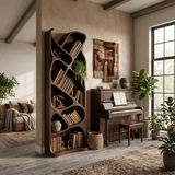 Mid Century Open Bookcase For Modern Interior