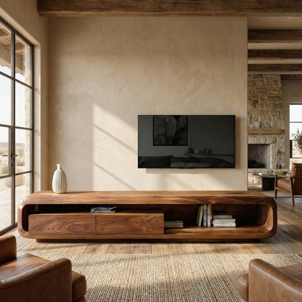 Quiet Luxury Minimalist TV Console For Living Room