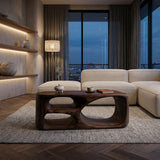 Contemporary Coffee Table With Built In Storage For Living Room