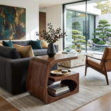 Handcrafted Wood Side Table For Home Accent Furniture