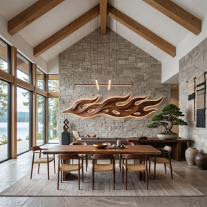 Scandinavian Relief Wall Art For Formal Sitting Room