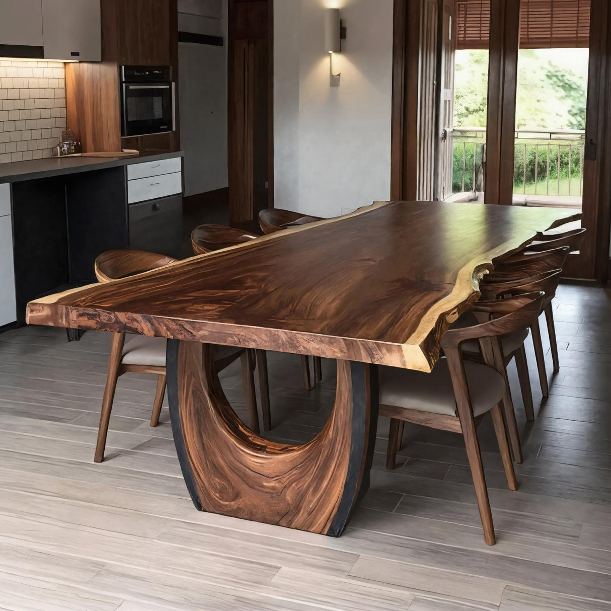 Handcrafted Live Edge Dining Table For Dining Room Decor