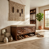 Minimalist Shoe Storage Cabinet For Condo Hallway Display Section