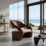 Organic Sculptural Lounge Chair For Living Or Bedroom