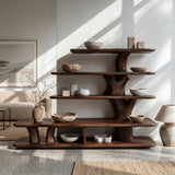 Modern Wooden Open Bookshelf For Modern Interiors