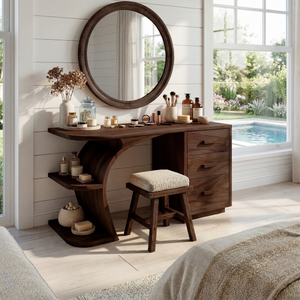 Elegant Makeup Vanity Table Personal Beauty Area Dressing Space