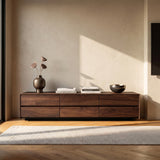 Modern Natural Wood Sideboard For Contemporary Living Room